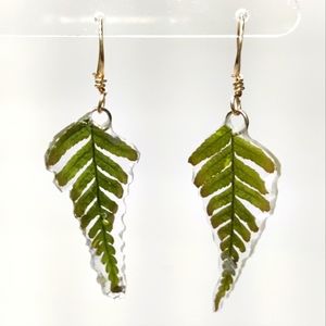 Fern Leaf Earrings SMALL